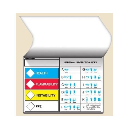 SELFLAMINATING HMCIS SAFETY LABEL LZS216